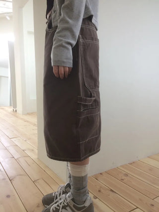 Carpenter Cotton Bermuda Cargo Shorts