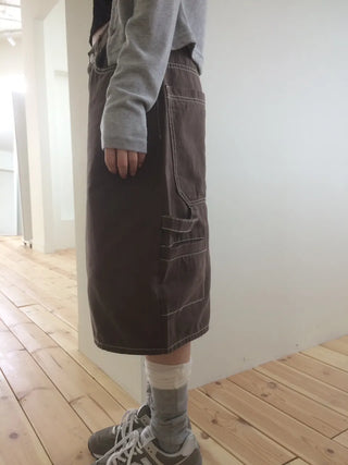 Carpenter Cotton Bermuda Cargo Shorts