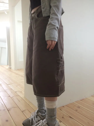 Carpenter Cotton Bermuda Cargo Shorts