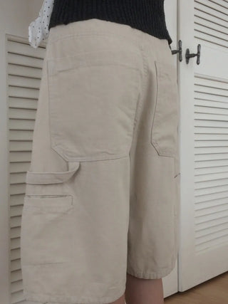 Carpenter Cotton Bermuda Cargo Shorts