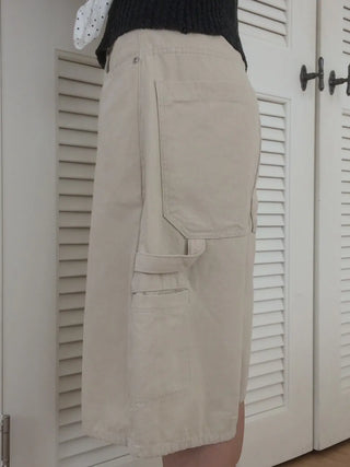 Carpenter Cotton Bermuda Cargo Shorts