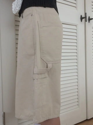 Carpenter Cotton Bermuda Cargo Shorts