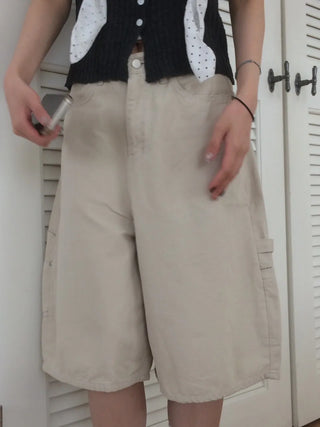 Carpenter Cotton Bermuda Cargo Shorts