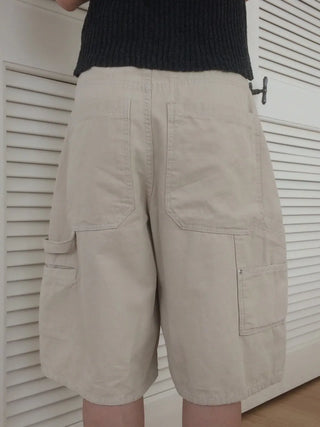 Carpenter Cotton Bermuda Cargo Shorts