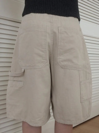Carpenter Cotton Bermuda Cargo Shorts