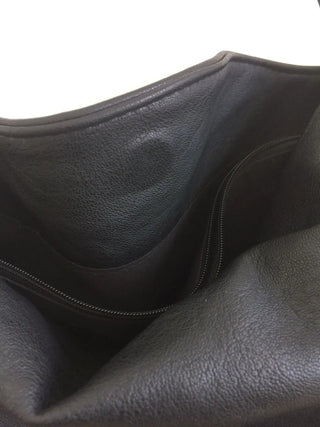 Black Vegan Soft Leather Daily Shoulder Bag