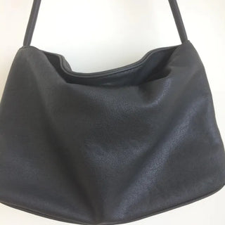 Black Vegan Soft Leather Daily Shoulder Bag