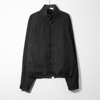 Vintage Washed Zipper Button Short Jacket
