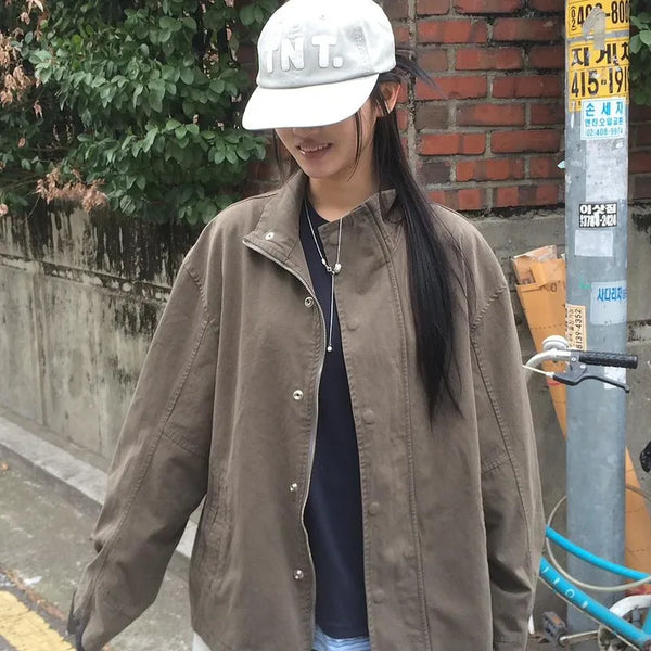 Short Wash Vintage Color Field Jacket