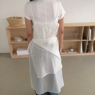 Spring Maxi Long Layered Strap Sleeveless Dress