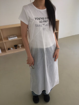 Vintage Lettering Washed Round Soft Short Sleeve T-shirt