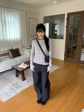Lace Belt Bag, Crossbody Vintage Bag