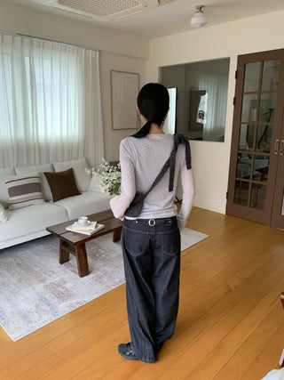 Lace Belt Bag, Crossbody Vintage Bag