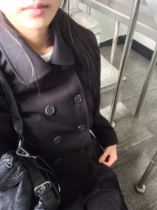 Double Button Pocket Cut Collar Jacket