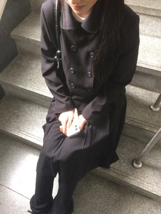 Double Button Pocket Cut Collar Jacket