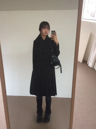 Double Button Pocket Cut Collar Jacket