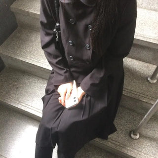 Double Button Pocket Cut Collar Jacket