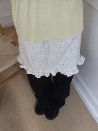 Layered Boxy Oversized Short Sleeve and Long Sleeve T-shirt