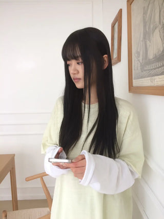 Layered Boxy Oversized Short Sleeve and Long Sleeve T-shirt