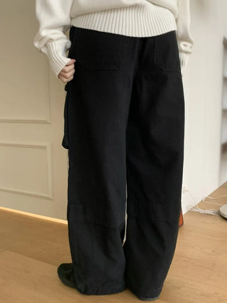 Balloon Cargo Wide Zipper Cut Pants