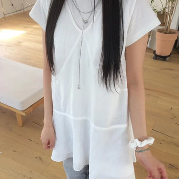 Cut-out Strap Layered Sleeveless Dress