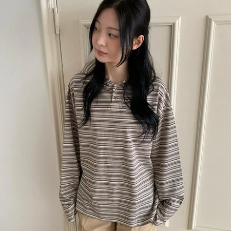 Tio Stripe Color Layer Hoodie