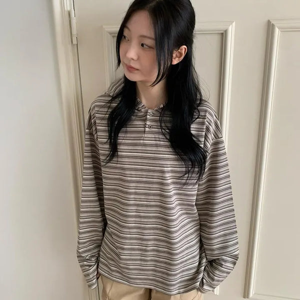 Tio Stripe Color Layer Hoodie