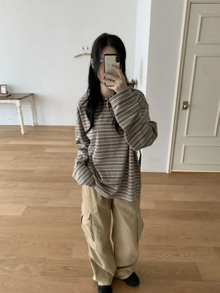 Tio Stripe Color Layer Hoodie