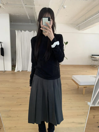 Diagonal Cut Layered Long Sleeve Hoodie