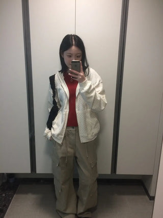 Daily Dot Soft Boxy Oversized Zip-Up Hoodie