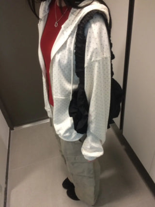 Daily Dot Soft Boxy Oversized Zip-Up Hoodie