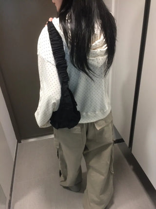 Daily Dot Soft Boxy Oversized Zip-Up Hoodie