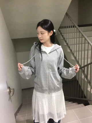Daily Dot Soft Boxy Oversized Zip-Up Hoodie
