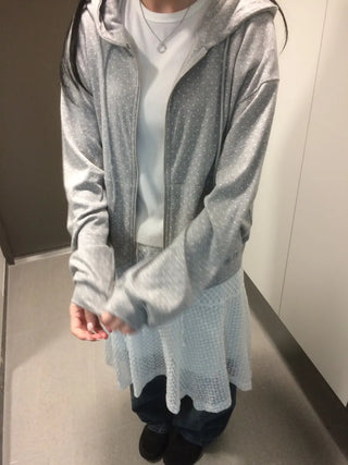Daily Dot Soft Boxy Oversized Zip-Up Hoodie