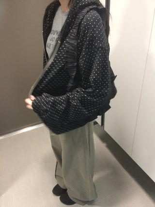 Daily Dot Soft Boxy Oversized Zip-Up Hoodie