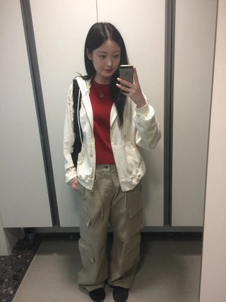 Daily Dot Soft Boxy Oversized Zip-Up Hoodie