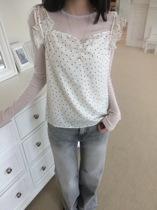 Grey mid-low rise wide-wash denim