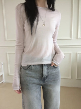Grey mid-low rise wide-wash denim