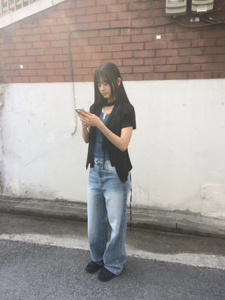 Layered Double Button Unique Sleeveless Top