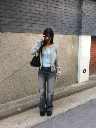 Layered Double Button Unique Sleeveless Top