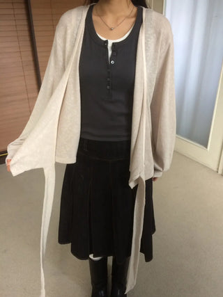 Layered Double Button Unique Sleeveless Top