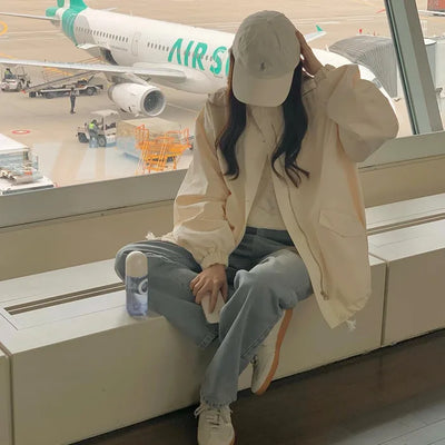 Blouson hoodie in 3 colors