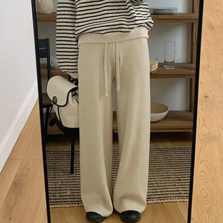Spring Wide Knit Pants (4 colors)