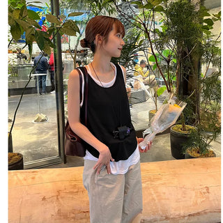 Layered Round Tank Top