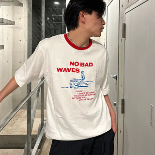 (Unisex) Graphic Ringer Neck T-Shirt