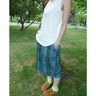 Checked Bermuda Pants