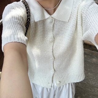 Mini imitation pearl necklace