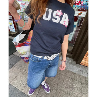 Denim Bermuda shorts