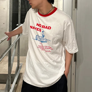 (Unisex) Graphic Ringer Neck T-Shirt
