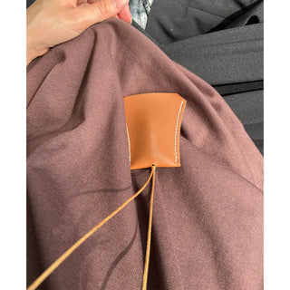 Stitched Vegan Leather Glasses Holder